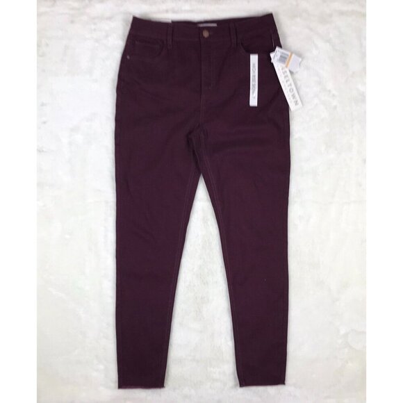 TINSELTOWN Junior's Colored High Rise Raw Hem Ankle Length Skinny Jeans NWT 7 - Picture 3 of 8